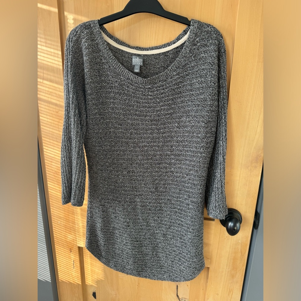 Soho jeans tunic knit top size small